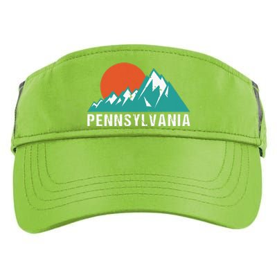 Retro Pennsylvania State Adult Drive Performance Visor