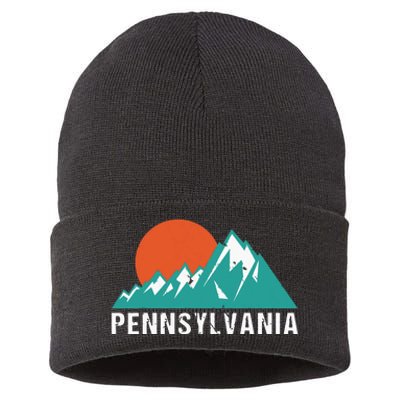 Retro Pennsylvania State Sustainable Knit Beanie