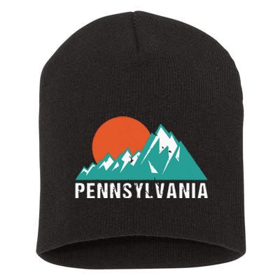 Retro Pennsylvania State Short Acrylic Beanie