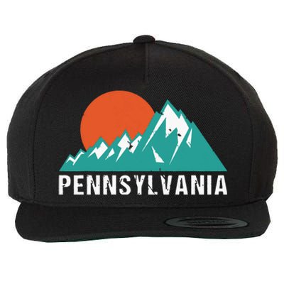 Retro Pennsylvania State Wool Snapback Cap