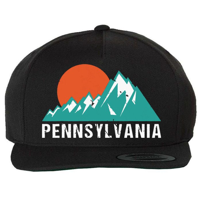 Retro Pennsylvania State Wool Snapback Cap