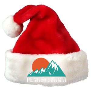 Retro Pennsylvania State Premium Christmas Santa Hat