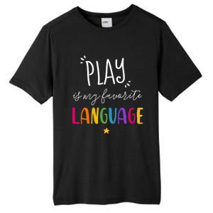 Rainbow Pediatric Speech Therapy Therapist Cute Slp Crew Gift Tall Fusion ChromaSoft Performance T-Shirt