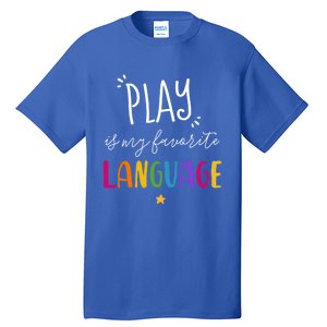 Rainbow Pediatric Speech Therapy Therapist Cute Slp Crew Gift Tall T-Shirt