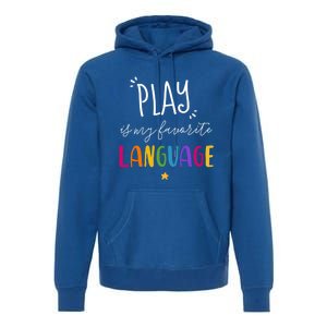 Rainbow Pediatric Speech Therapy Therapist Cute Slp Crew Gift Premium Hoodie