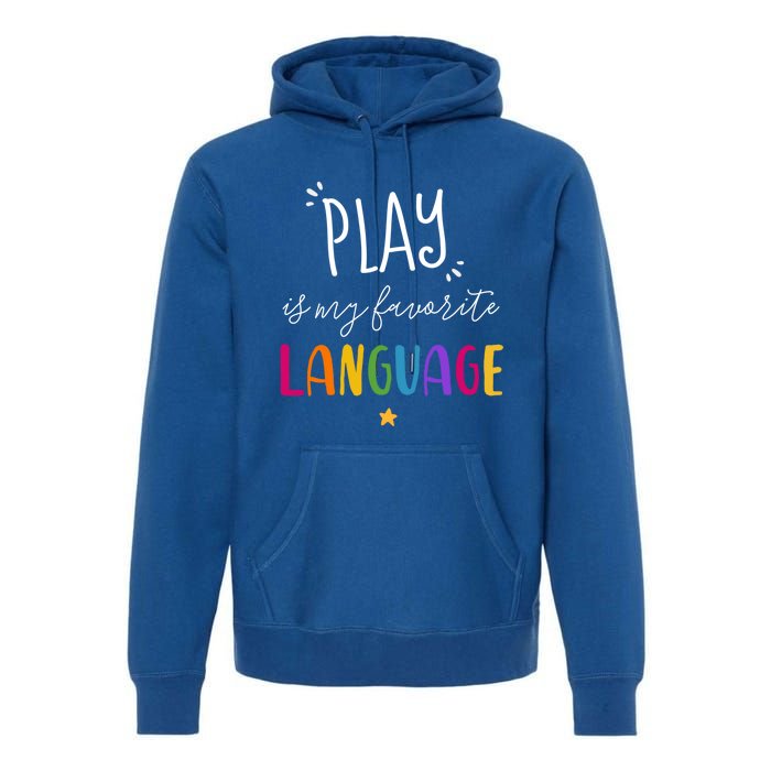 Rainbow Pediatric Speech Therapy Therapist Cute Slp Crew Gift Premium Hoodie