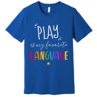 Rainbow Pediatric Speech Therapy Therapist Cute Slp Crew Gift Premium T-Shirt