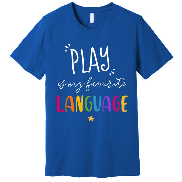 Rainbow Pediatric Speech Therapy Therapist Cute Slp Crew Gift Premium T-Shirt