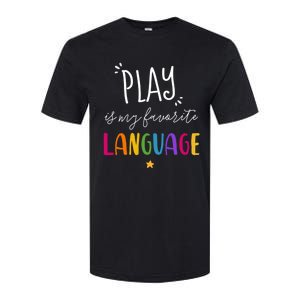 Rainbow Pediatric Speech Therapy Therapist Cute Slp Crew Gift Softstyle CVC T-Shirt