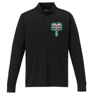 Rare Punkleton Skeleton Gift Performance Long Sleeve Polo