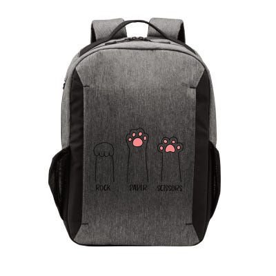 Rock Paper Scissors Hand Game Cute Paw Funny Cat Lover Vector Backpack