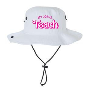 Retro Pink Style My Job Is Teach Teaching School For Teacher Gift Legacy Cool Fit Booney Bucket Hat