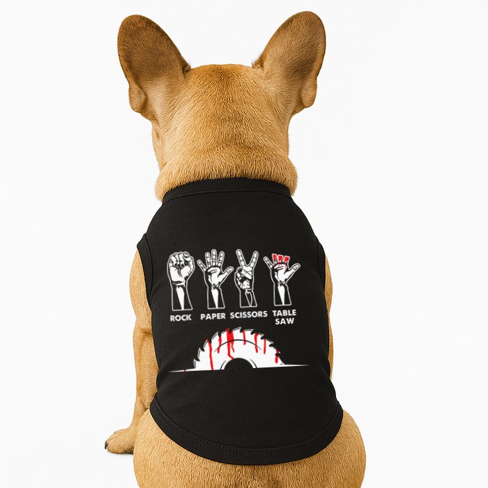 Rock Paper Scissors Table Saw Carpenter Craftsman Woodworker Doggie Tank
