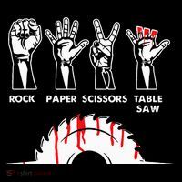 Rock Paper Scissors Table Saw Carpenter Craftsman Woodworker Tall Sweatshirt
