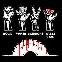 Rock Paper Scissors Table Saw Carpenter Craftsman Woodworker Sustainable Knit Beanie