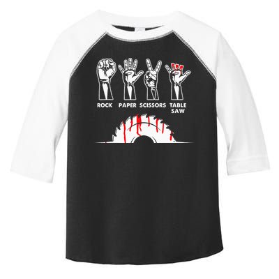 Rock Paper Scissors Table Saw Carpenter Craftsman Woodworker Toddler Fine Jersey T-Shirt