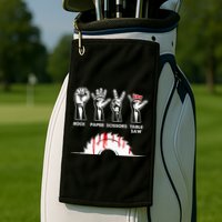 Rock Paper Scissors Table Saw Carpenter Craftsman Woodworker Golf Towel