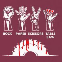 Rock Paper Scissors Table Saw Carpenter Craftsman Woodworker 16oz Travel Tumbler