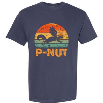 Retro Peanut Squirrel Justice For Peanut Vintage Retro Sunset Garment-Dyed Heavyweight T-Shirt