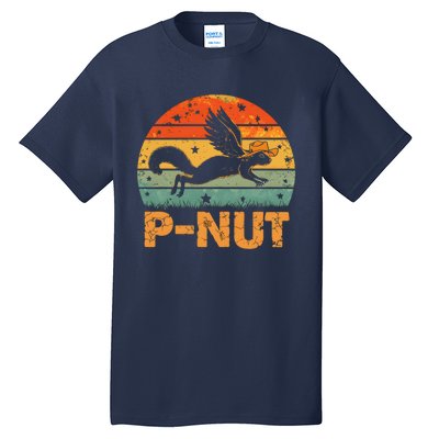 Retro Peanut Squirrel Justice For Peanut Vintage Retro Sunset Tall T-Shirt