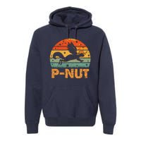 Retro Peanut Squirrel Justice For Peanut Vintage Retro Sunset Premium Hoodie