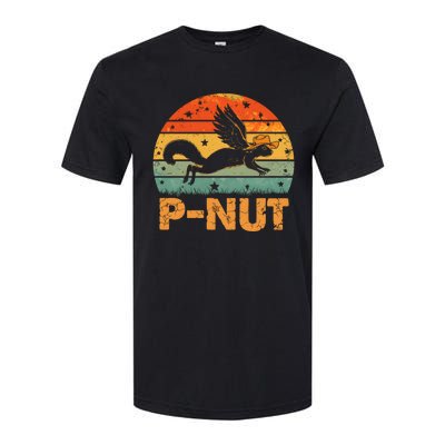 Retro Peanut Squirrel Justice For Peanut Vintage Retro Sunset Softstyle CVC T-Shirt