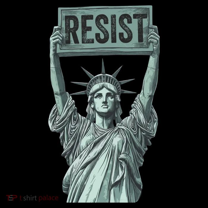 Resist Protest Statue Of Liberty Coaster