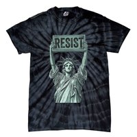 Resist Protest Statue Of Liberty Tie-Dye T-Shirt