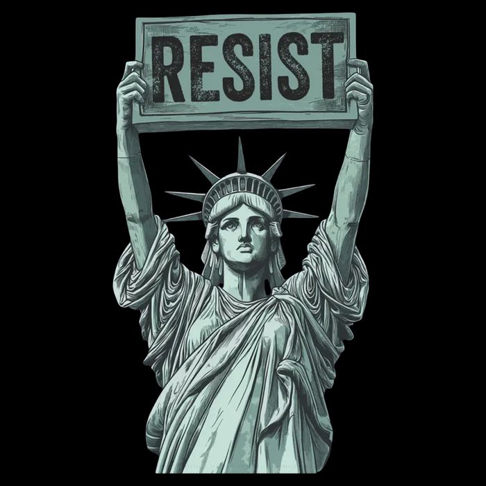 Resist Protest Statue Of Liberty Zip Tote Bag