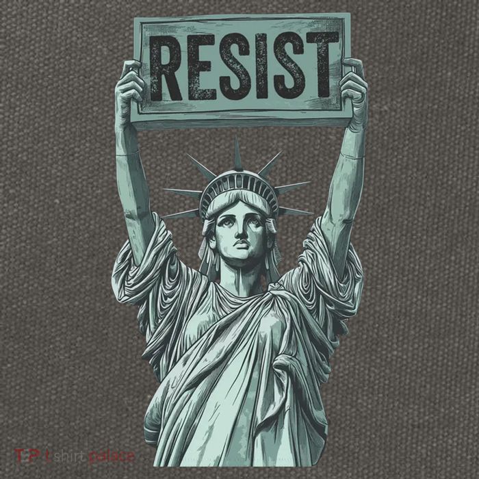 Resist Protest Statue Of Liberty Cotton Canvas Backpack