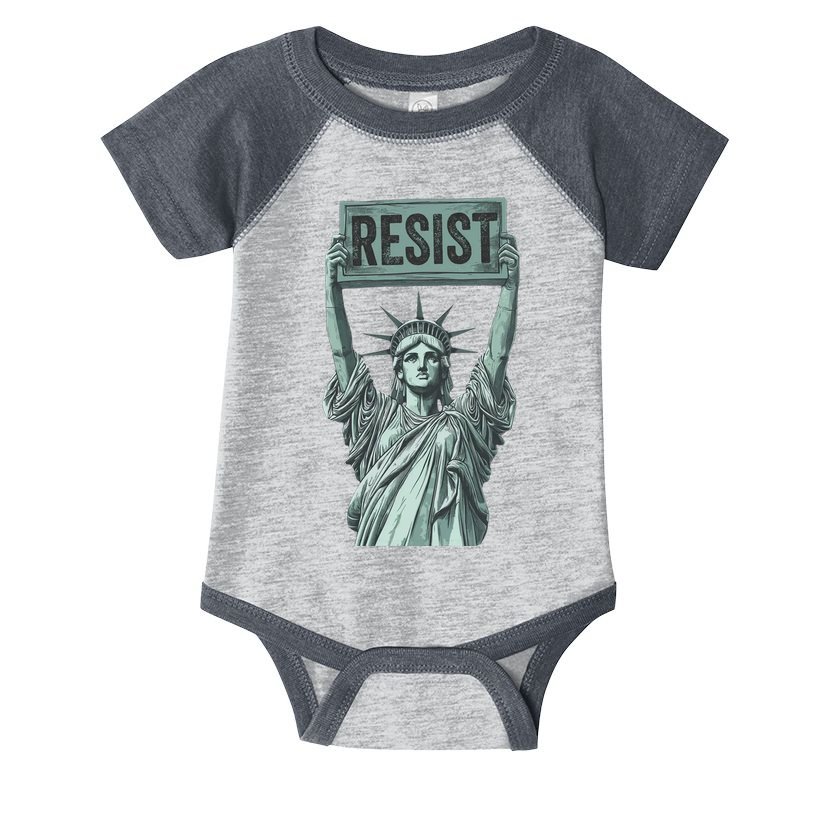 Resist Protest Statue Of Liberty Infant Baby Jersey Bodysuit