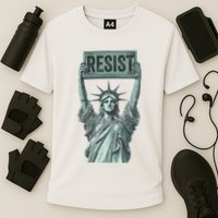 Resist Protest Statue Of Liberty Performance Shirt