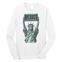 Resist Protest Statue Of Liberty Long Sleeve Shirt