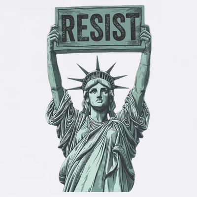 Resist Protest Statue Of Liberty T-Shirt