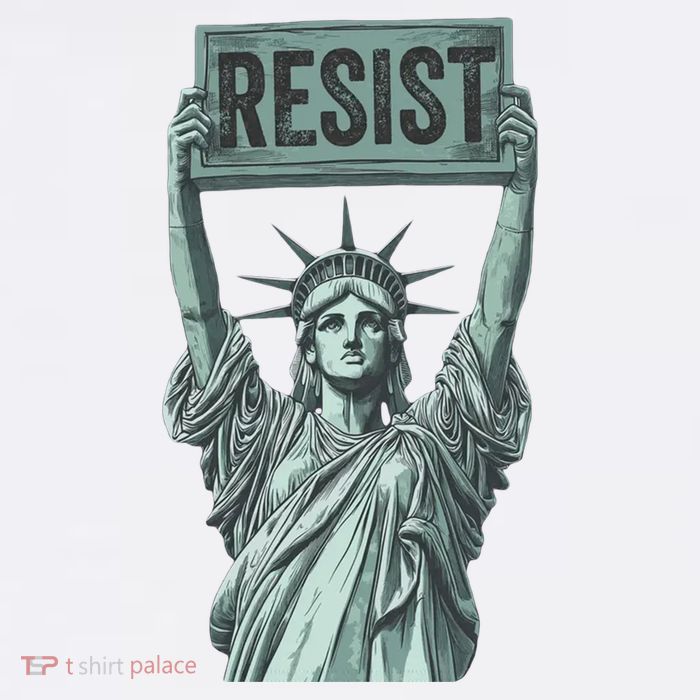 Resist Protest Statue Of Liberty T-Shirt