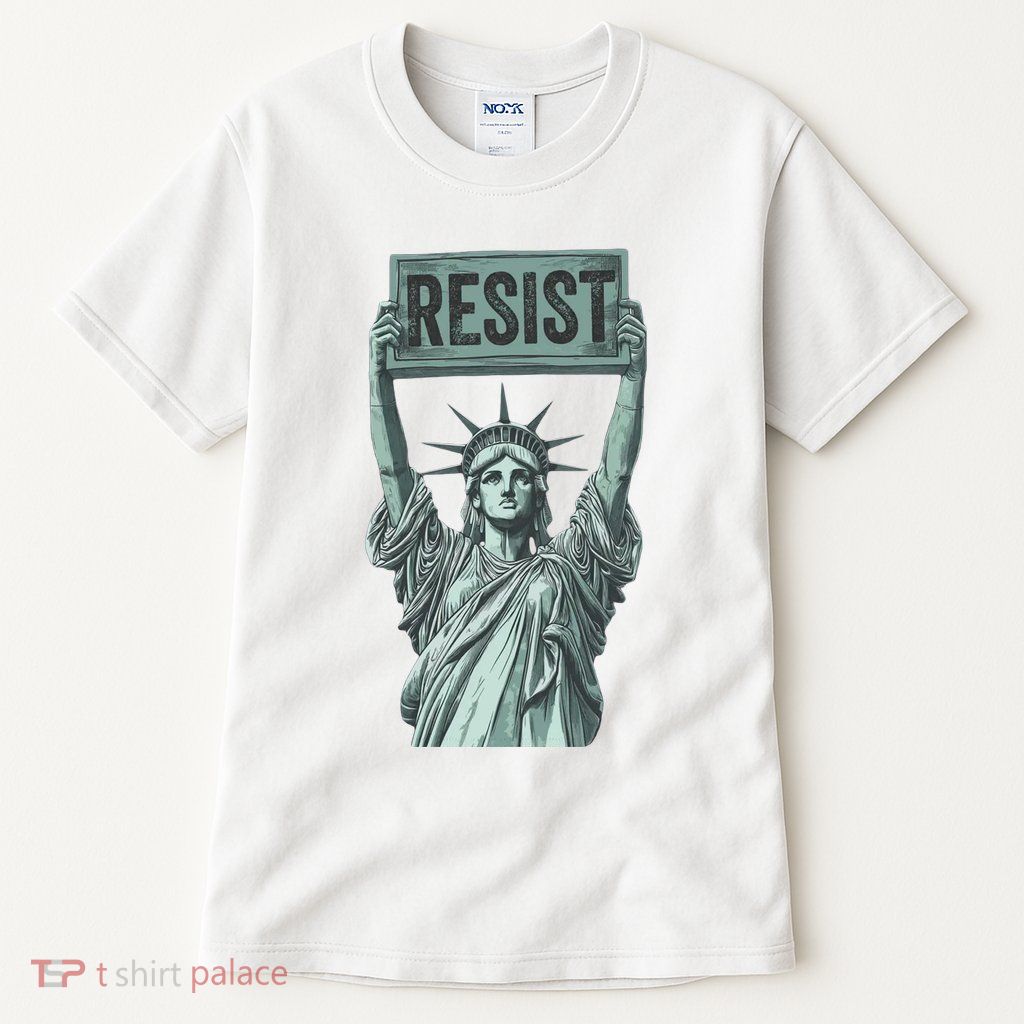 Resist Protest Statue Of Liberty Tall T-Shirt