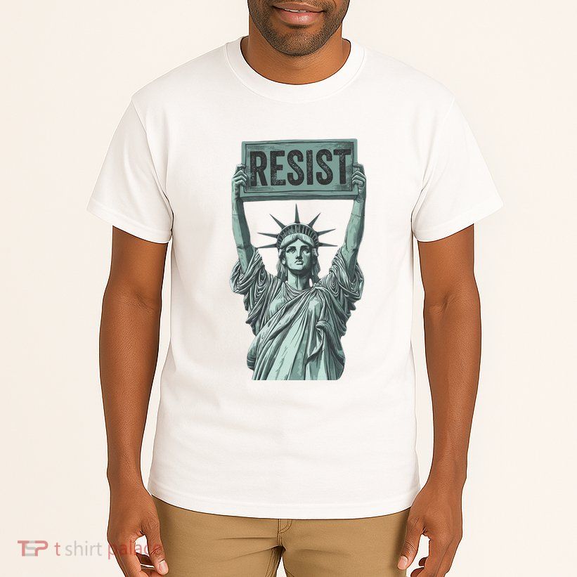 Resist Protest Statue Of Liberty Tall T-Shirt