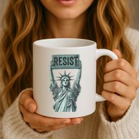 Resist Protest Statue Of Liberty Mug