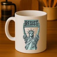 Resist Protest Statue Of Liberty Mug