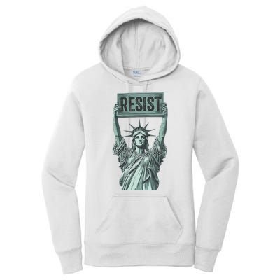 Resist Protest Statue Of Liberty Women's Pullover Hoodie