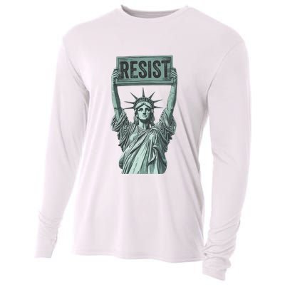 Resist Protest Statue Of Liberty Cooling Performance Long Sleeve Crew