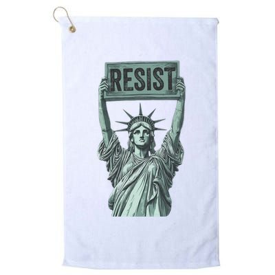 Resist Protest Statue Of Liberty Golf Towel