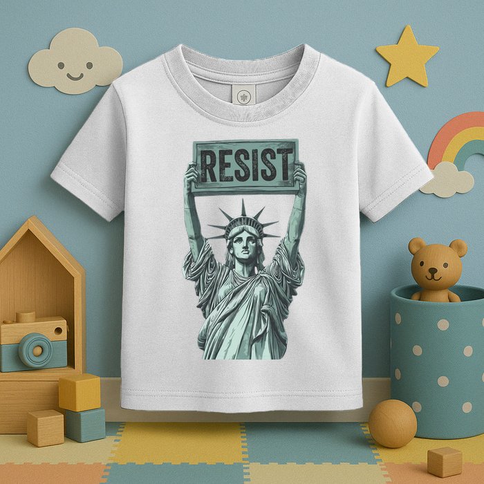 Resist Protest Statue Of Liberty Toddler T-Shirt