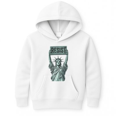 Resist Protest Statue Of Liberty Kids Hoodie