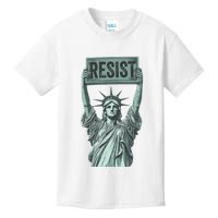 Resist Protest Statue Of Liberty Kids T-Shirt