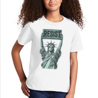 Resist Protest Statue Of Liberty Kids T-Shirt