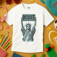Resist Protest Statue Of Liberty Kids T-Shirt