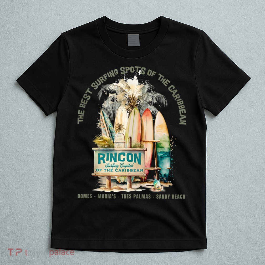 Rincon PR Surfing Capital Of The Caribbean Surfers Wipeout T-Shirt