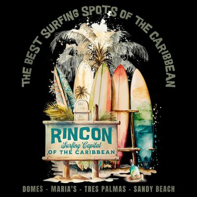 Rincon PR Surfing Capital Of The Caribbean Surfers Wipeout T-Shirt