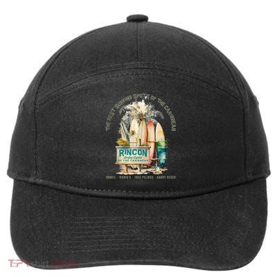 Rincon PR Surfing Capital Of The Caribbean Surfers Wipeout 7-Panel Snapback Hat